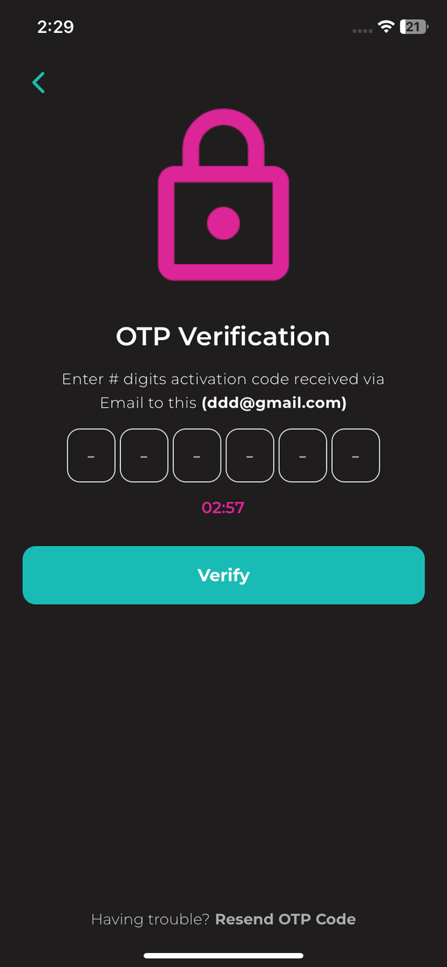 Login Screen 5